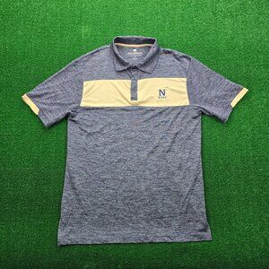 Navy Midshipmen Polo Shirt Mens Medium‎ Short Sleeve NCAA College Football